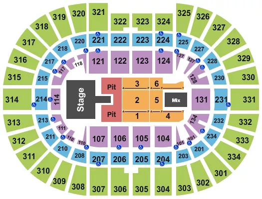 seating chart for Value City Arena at The Schottenstein Center - Thomas Rhett - eventticketscenter.com