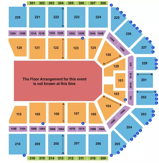 seating chart for Van Andel Arena - Generic Floor - eventticketscenter.com