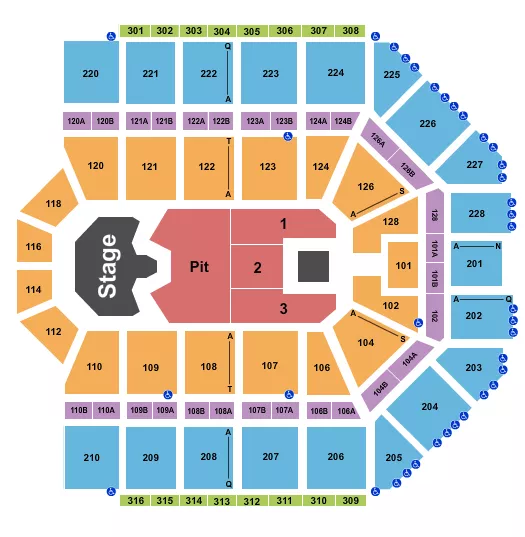 seating chart for Van Andel Arena - Ghost - eventticketscenter.com