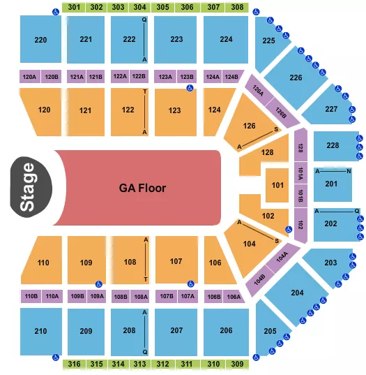 seating chart for Van Andel Arena - Kacey Musgraves - eventticketscenter.com