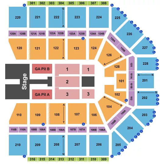 seating chart for Van Andel Arena - Kelsea Ballerini - eventticketscenter.com