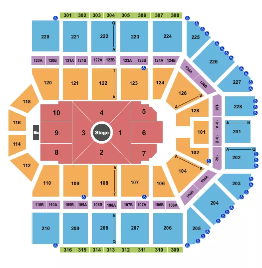 seating chart for Van Andel Arena - Nate Bargatze - eventticketscenter.com