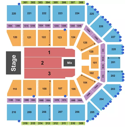 seating chart for Van Andel Arena - Pentatonix - eventticketscenter.com