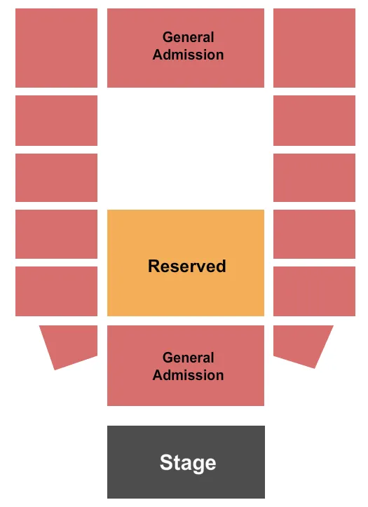 seating chart for Variety Playhouse - Endstage RSV-GA - eventticketscenter.com