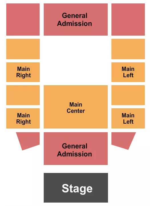 seating chart for Variety Playhouse - GA - Main Floor - eventticketscenter.com