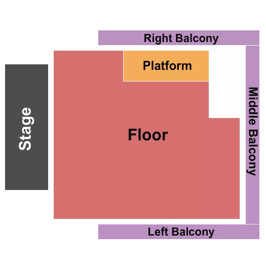 seating chart for Varsity Theater - MN - Reserved Floor w/ Platform - eventticketscenter.com