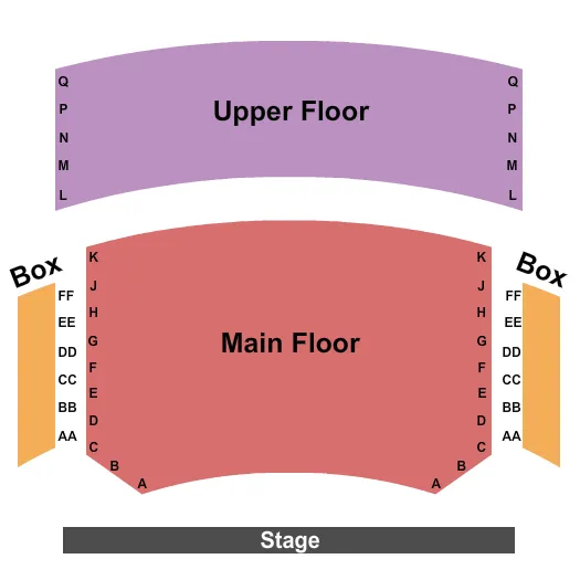 seating chart for White Hall At Vashon Center For The Arts - Endstage - eventticketscenter.com
