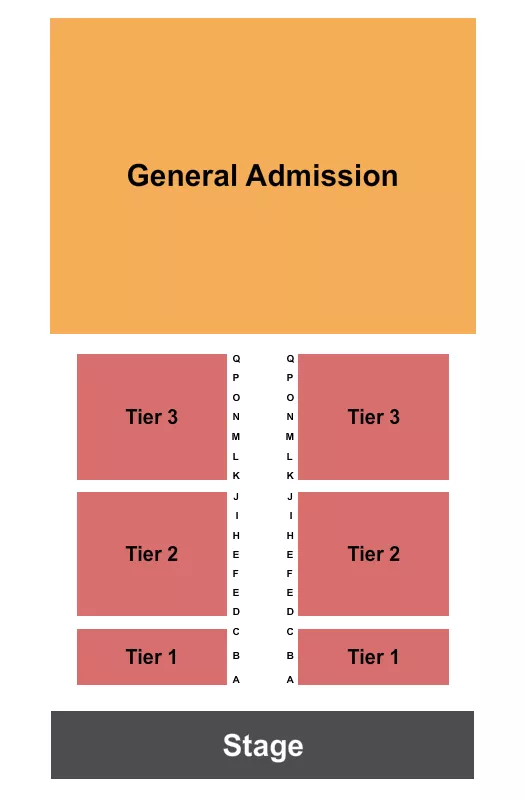 seating chart for Venice Community Center - Endstage/GA - eventticketscenter.com