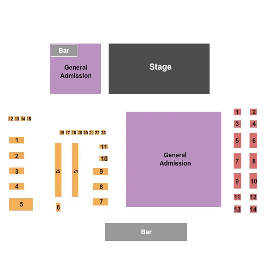 GA & Tables Seating Map