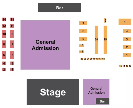 seating chart for Ventura Music Hall - GA & Tables - eventticketscenter.com