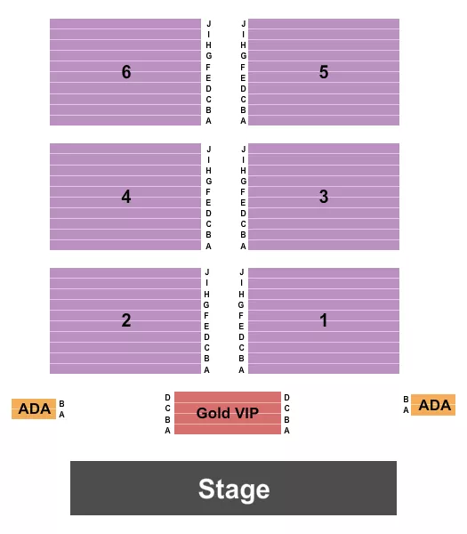 seating chart for Veterans Memorial Building - Endstage - eventticketscenter.com