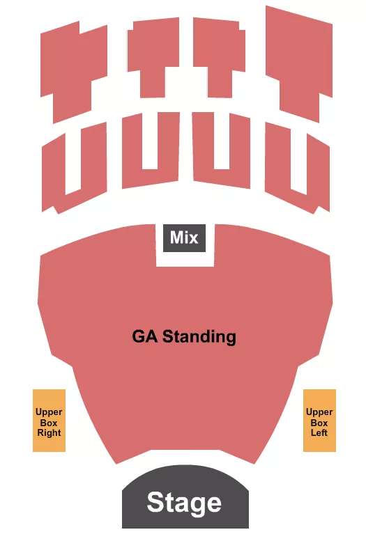 seating chart for Vic Theatre - Endstage GA Floor 5 - eventticketscenter.com