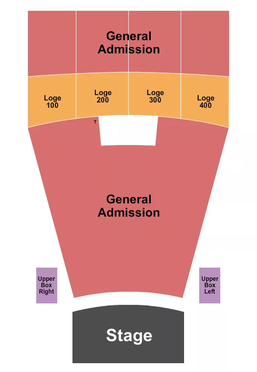 seating chart for Vic Theatre - Endstage GA Flr & Balc - eventticketscenter.com
