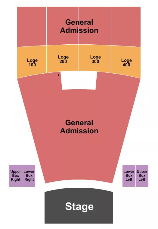 seating chart for Vic Theatre - Endstage GA Flr & Balc/RSV Loge - eventticketscenter.com