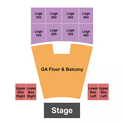 seating chart for Vic Theatre - GA Floor & Balcony/Mezz - eventticketscenter.com