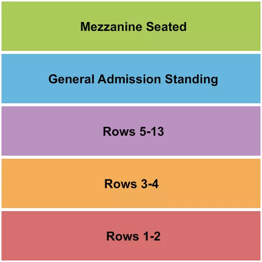seating chart for Victory North - Rows/Standing/Mezz - eventticketscenter.com