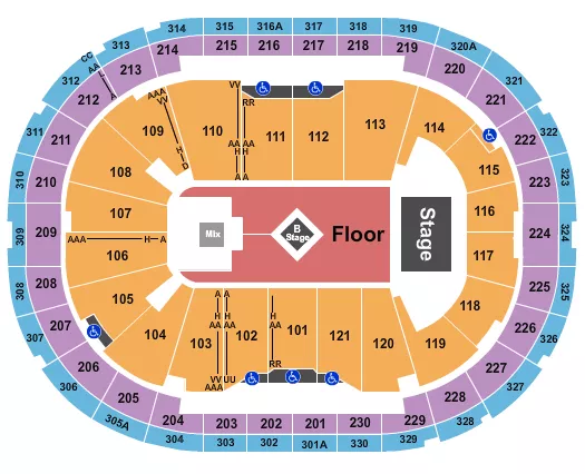 seating chart for Centre Videotron - Charlotte Cardin - eventticketscenter.com