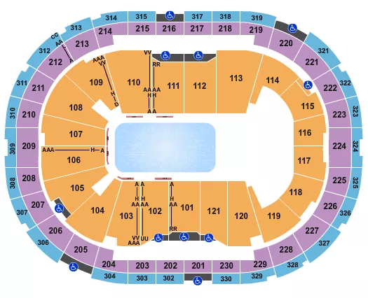 seating chart for Centre Videotron - Cirque du Soleil - Crystal - eventticketscenter.com