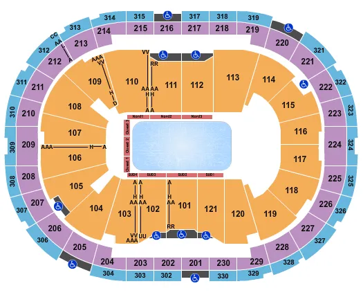 seating chart for Centre Videotron - Disney on Ice 2 - eventticketscenter.com