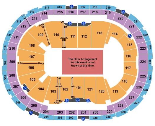 seating chart for Centre Videotron - Generic Floor - eventticketscenter.com