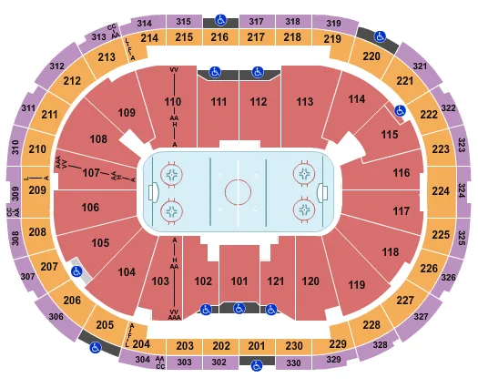 seating chart for Centre Videotron - Hockey - eventticketscenter.com
