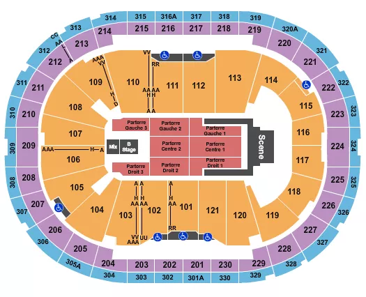 seating chart for Centre Videotron - Jelly Roll - eventticketscenter.com