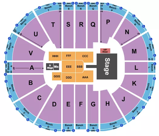 seating chart for Viejas Arena At Aztec Bowl - Ice Cube - eventticketscenter.com