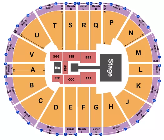 seating chart for Viejas Arena At Aztec Bowl - Nicki Minaj - eventticketscenter.com