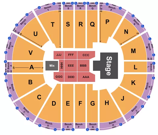 seating chart for Viejas Arena At Aztec Bowl - Wild 'N Out - eventticketscenter.com