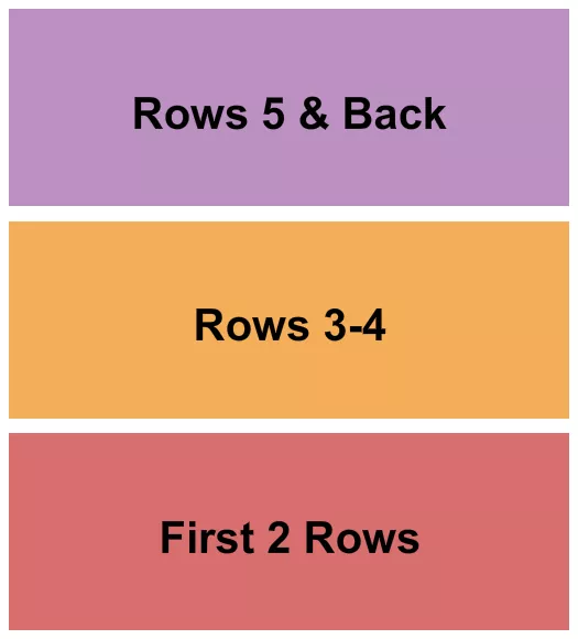 seating chart for View Church - SC - GA Rows - eventticketscenter.com
