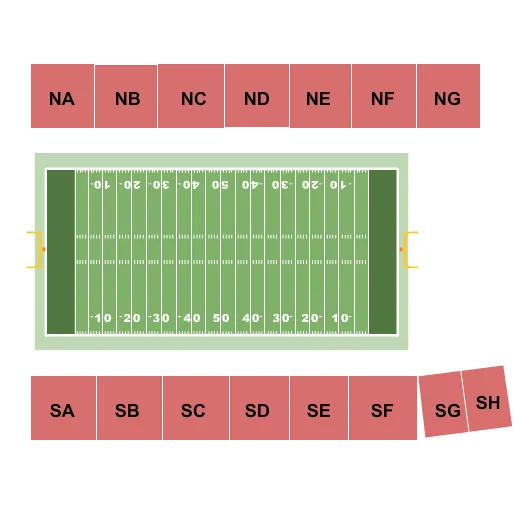 seating chart for Villanova Stadium - Football - eventticketscenter.com