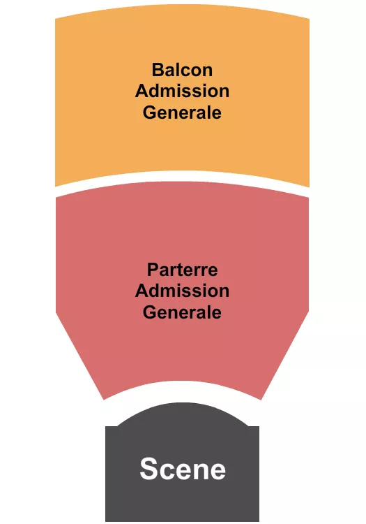 seating chart for Theatre Beanfield - GA Parterre/Balcony - eventticketscenter.com