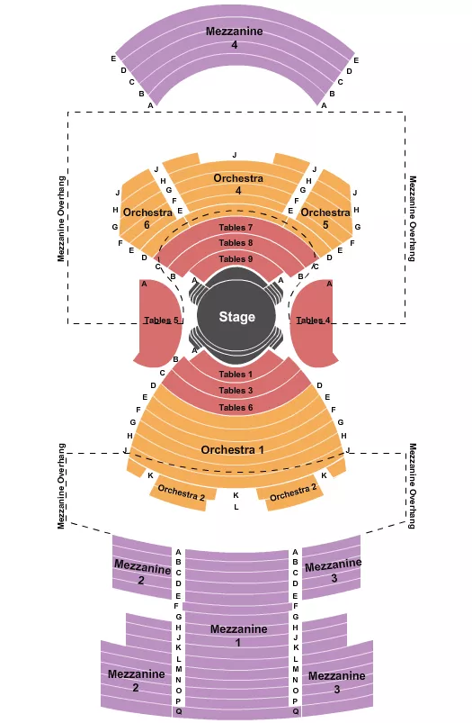 seating chart for Virginia/August Wilson Theatre - NY - Cabaret - eventticketscenter.com