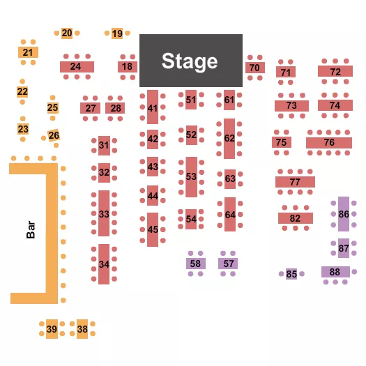 seating chart for Visani Italian Steakhouse and Comedy Theater - Tables - eventticketscenter.com