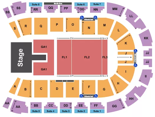 seating chart for VisitLethbridge.com Arena - Jon Pardi - eventticketscenter.com