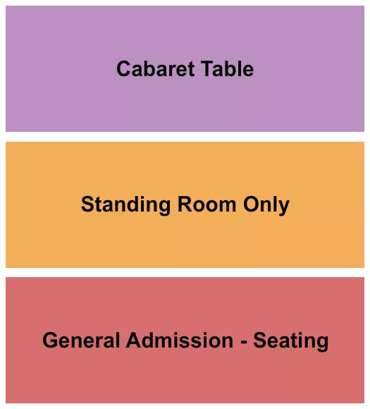 seating chart for Vivarium - Milwaukee - GA Seated/SRO & Table - eventticketscenter.com