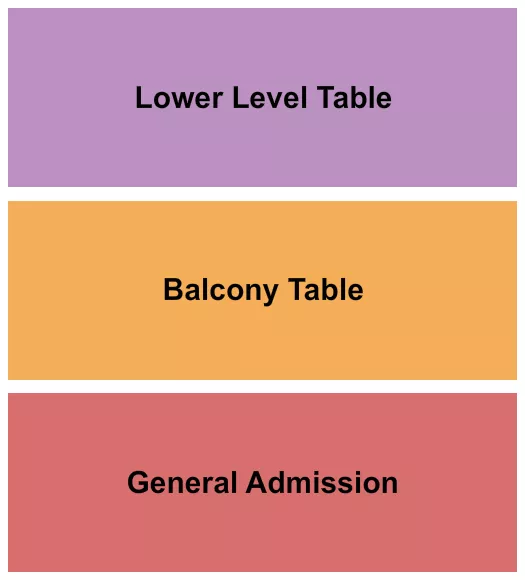 seating chart for Vogue Theatre - IN - GA/Balcony/Table - eventticketscenter.com