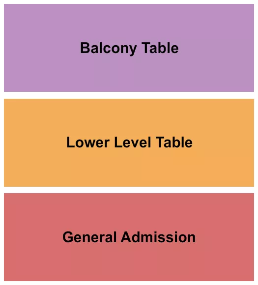 seating chart for Vogue Theatre - IN - Ga/Lower & Balc Table - eventticketscenter.com