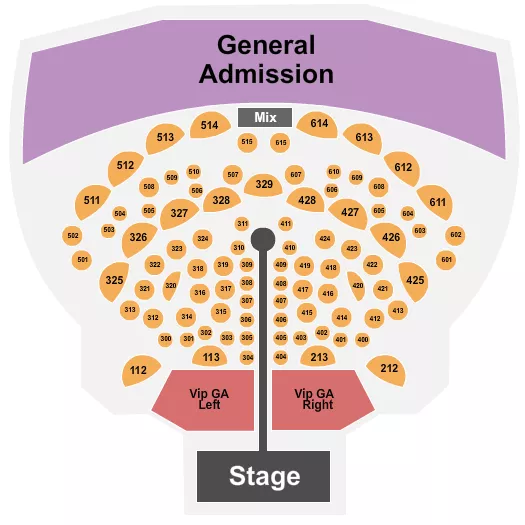 seating chart for Voltaire At the Venetian Hotel Las Vegas - Endstage/VIP L&R - eventticketscenter.com