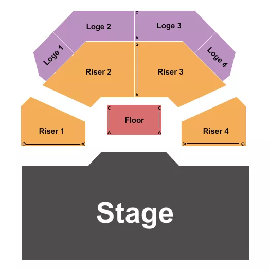 seating chart for Von Braun Center Playhouse - Endstage - eventticketscenter.com