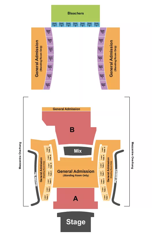 seating chart for VooDoo Lounge At Harrah's North Kansas City - Cherished - eventticketscenter.com