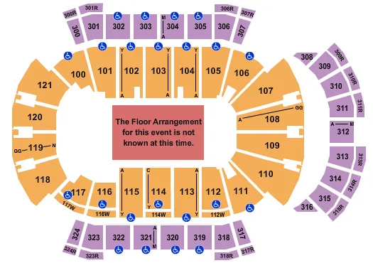 seating chart for VyStar Veterans Memorial Arena - Generic Floor - eventticketscenter.com