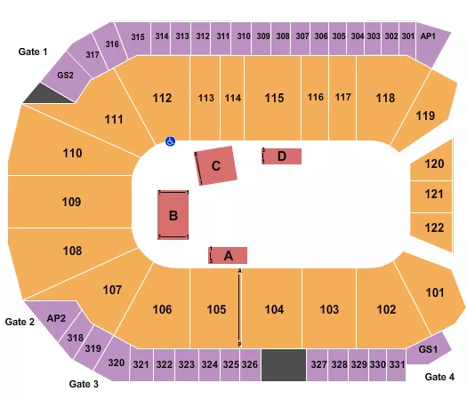 seating chart for WFCU Centre - Cirque du Soleil - eventticketscenter.com