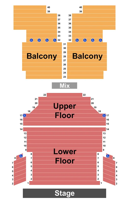 seating chart for Waco Hippodrome - Endstage 2 - eventticketscenter.com