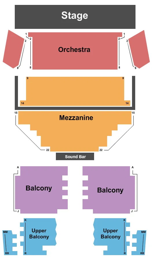 seating chart for Waco Hippodrome - End Stage - eventticketscenter.com