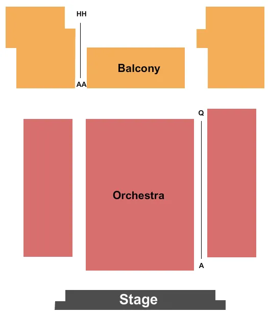 seating chart for Walhalla Civic Auditorium - End Stage - eventticketscenter.com