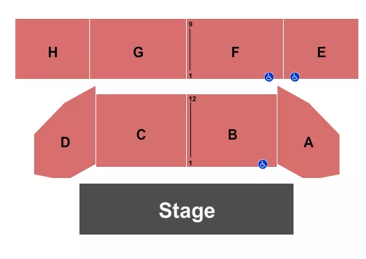 seating chart for Walker's Bluff - Endstage - eventticketscenter.com