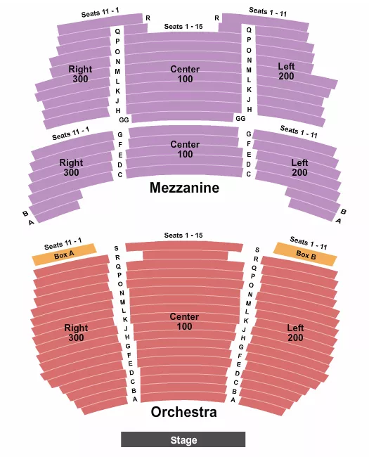 seating chart for Walnut Street Theatre - Endstage - eventticketscenter.com