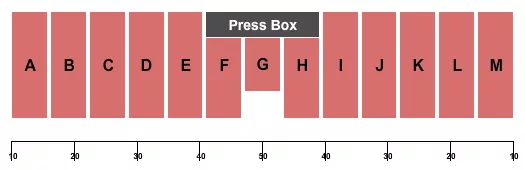 seating chart for Walter E. Kottmeyer Stadium at Downingtown West High School - DCI - eventticketscenter.com