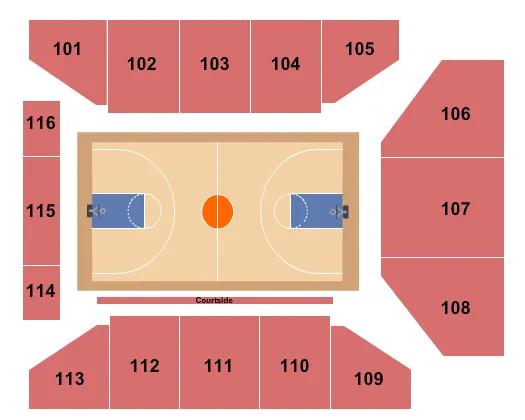 seating chart for Walter Pyramid - Basketball - eventticketscenter.com